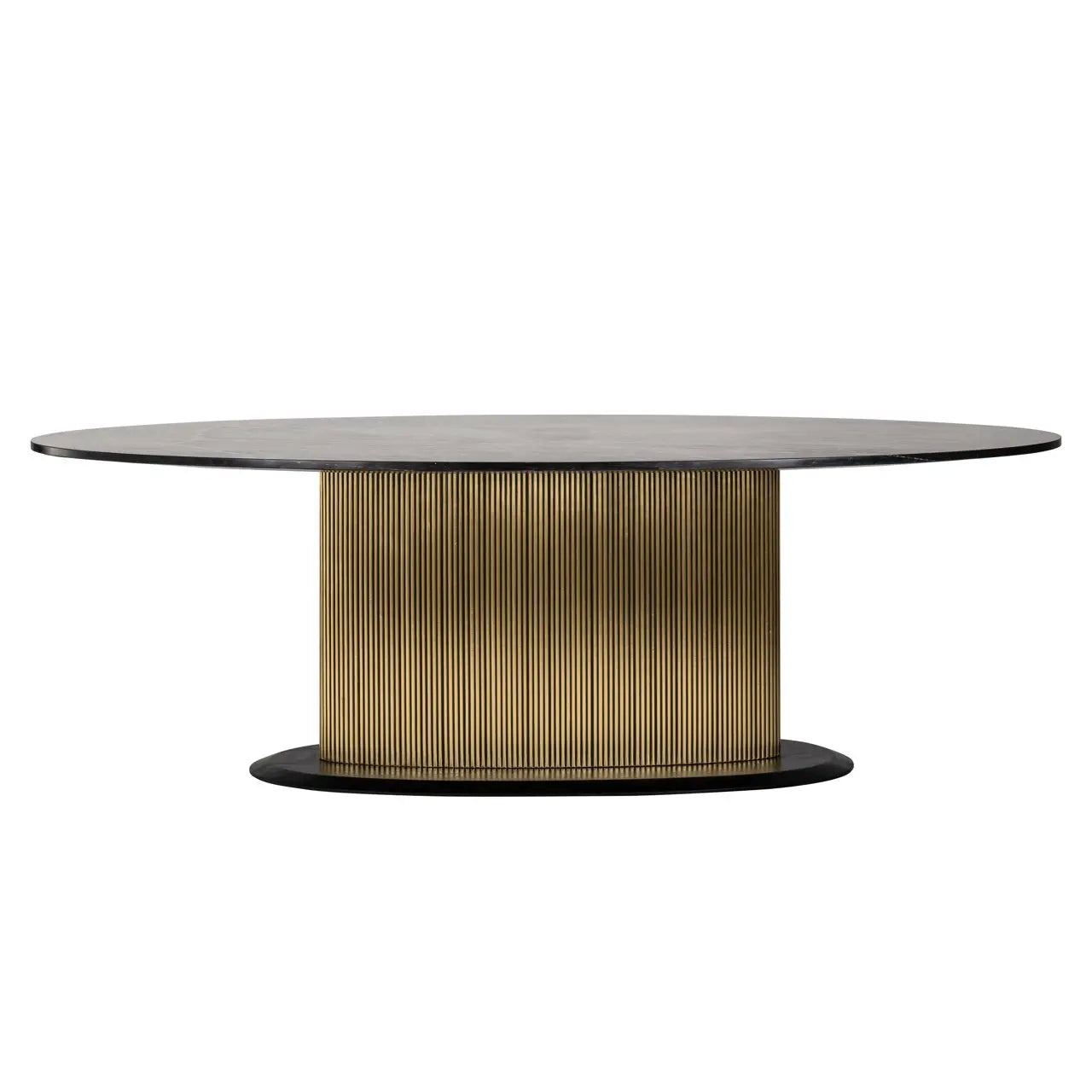 Dining table Ironville gold oval 235