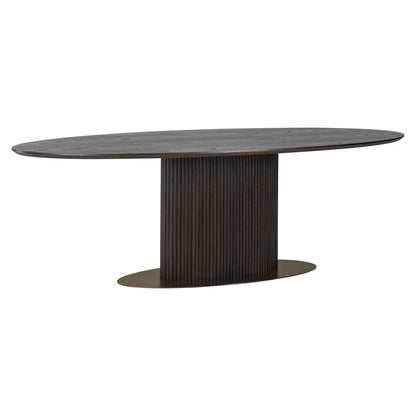 Dining table Luxor brown oval 235