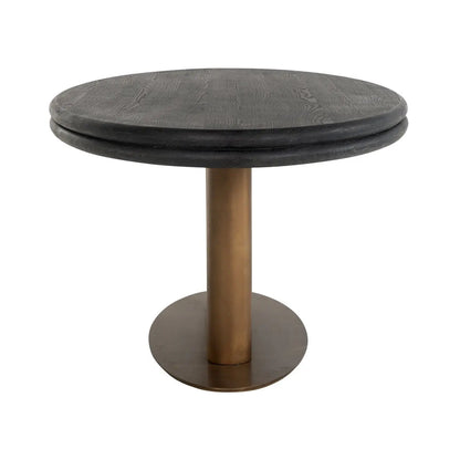 Dining table Macaron black rustic oval 235