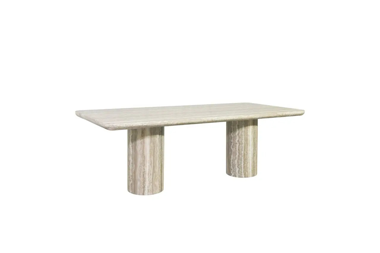 Dining table Nebula grey 225 faux travertine