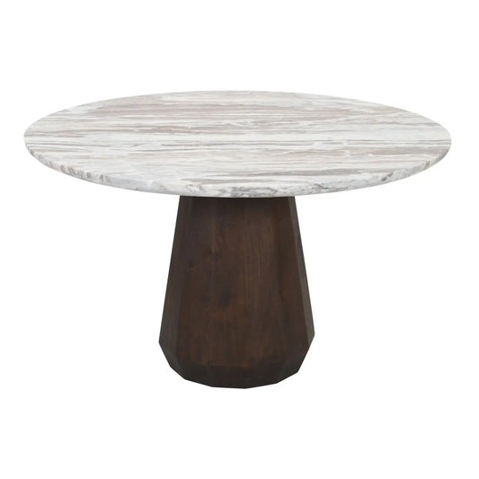 Dining table Oberoy Blush beige 130Ø