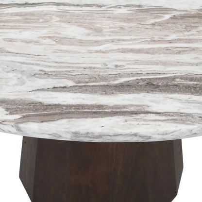 Dining table Oberoy Blush beige 130Ø