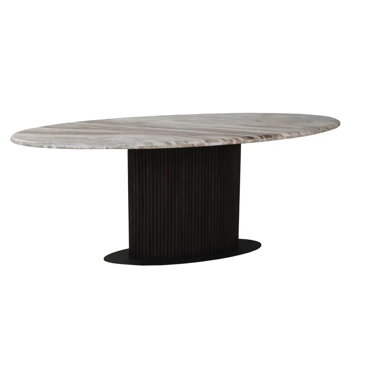 Dining table Rasford Blush beige oval 200
