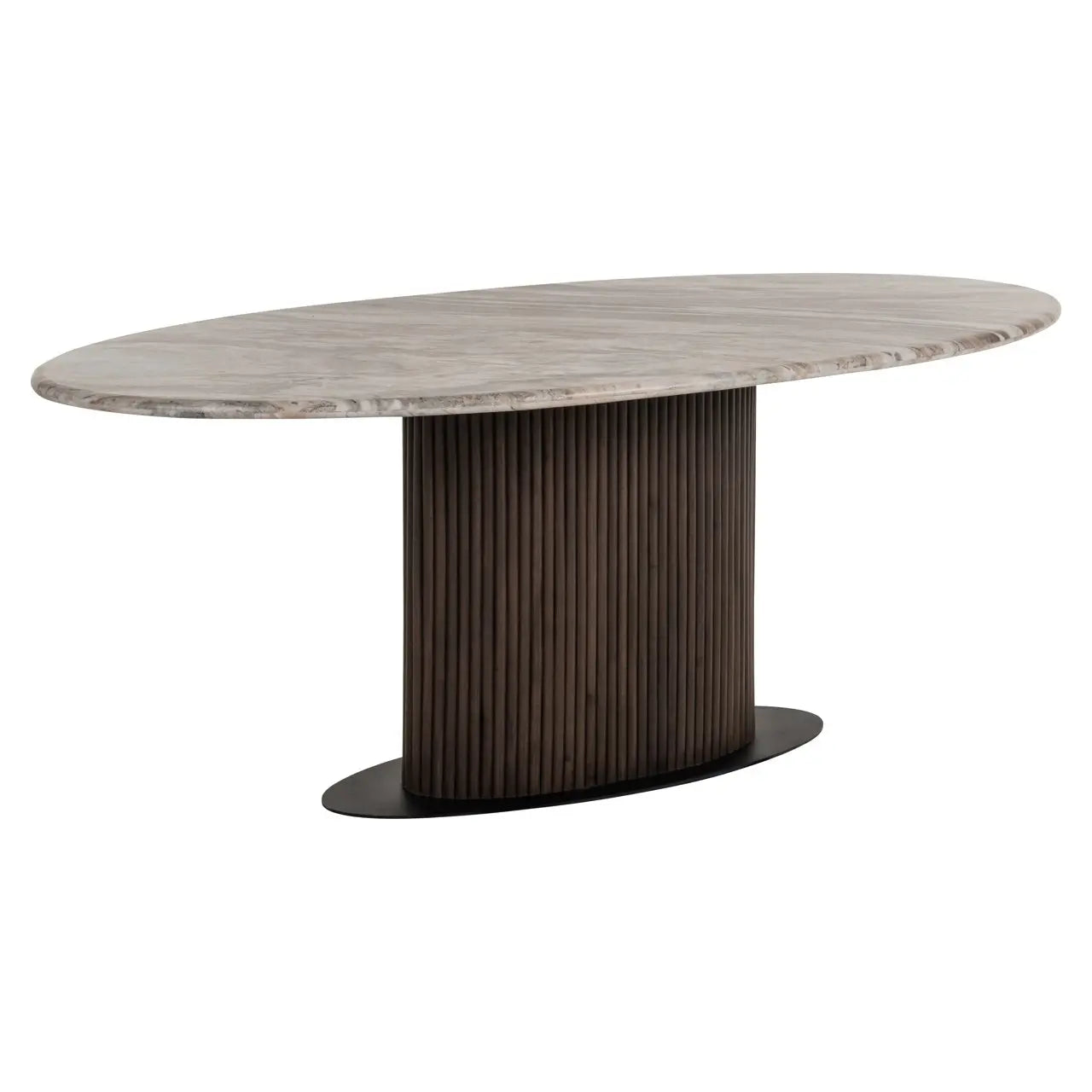 Dining table Rasford Blush beige oval 200