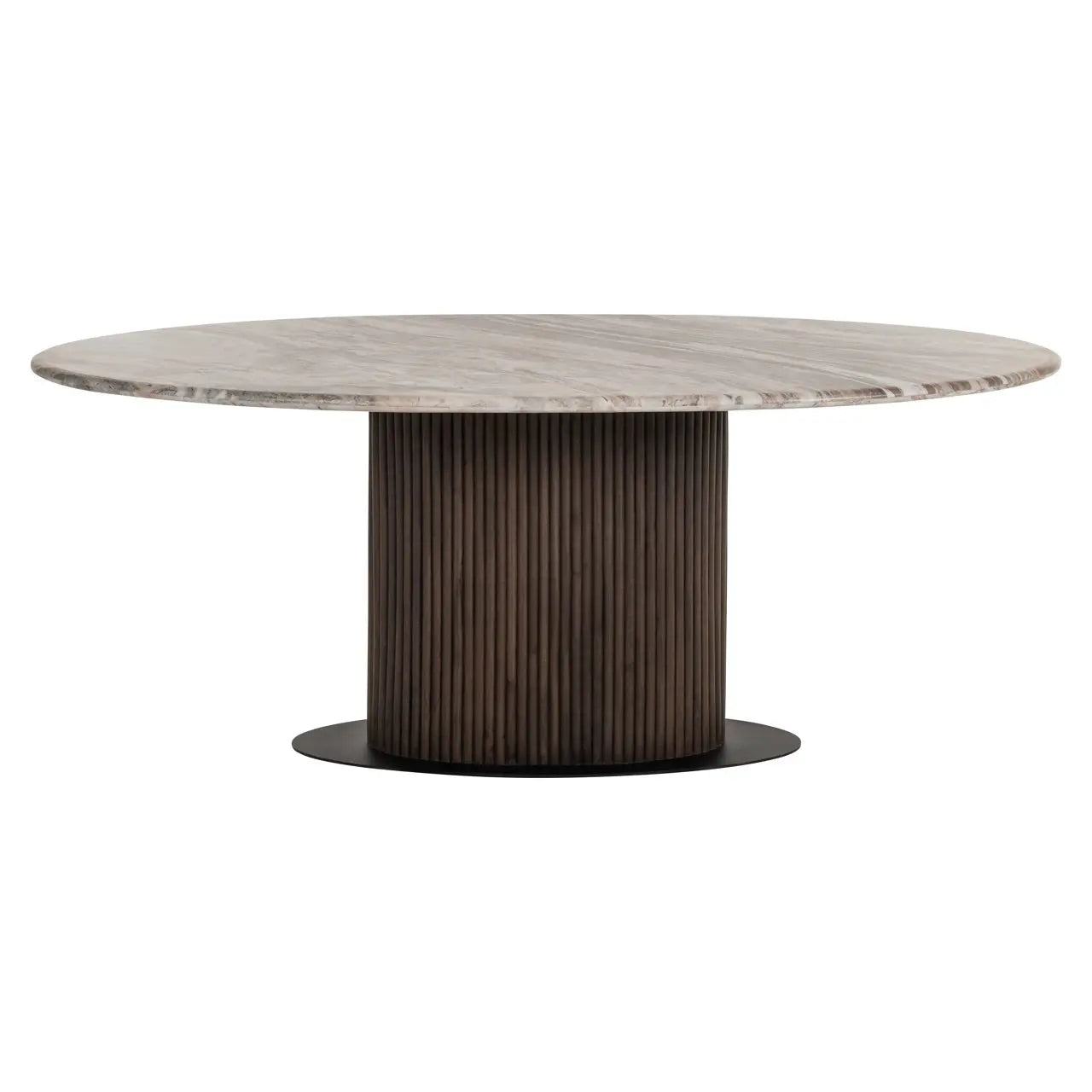 Dining table Rasford Blush beige oval 200