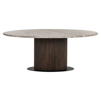 Dining table Rasford Blush beige oval 200
