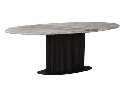 Dining table Rasford Blush beige oval 200