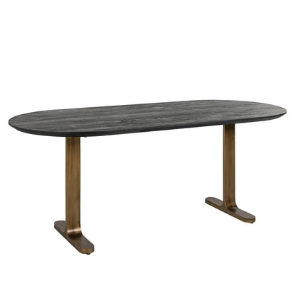 Dining table Revelin black/gold 235