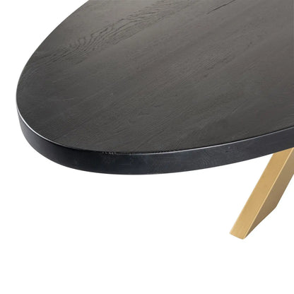 Dining table Watson black/gold 235