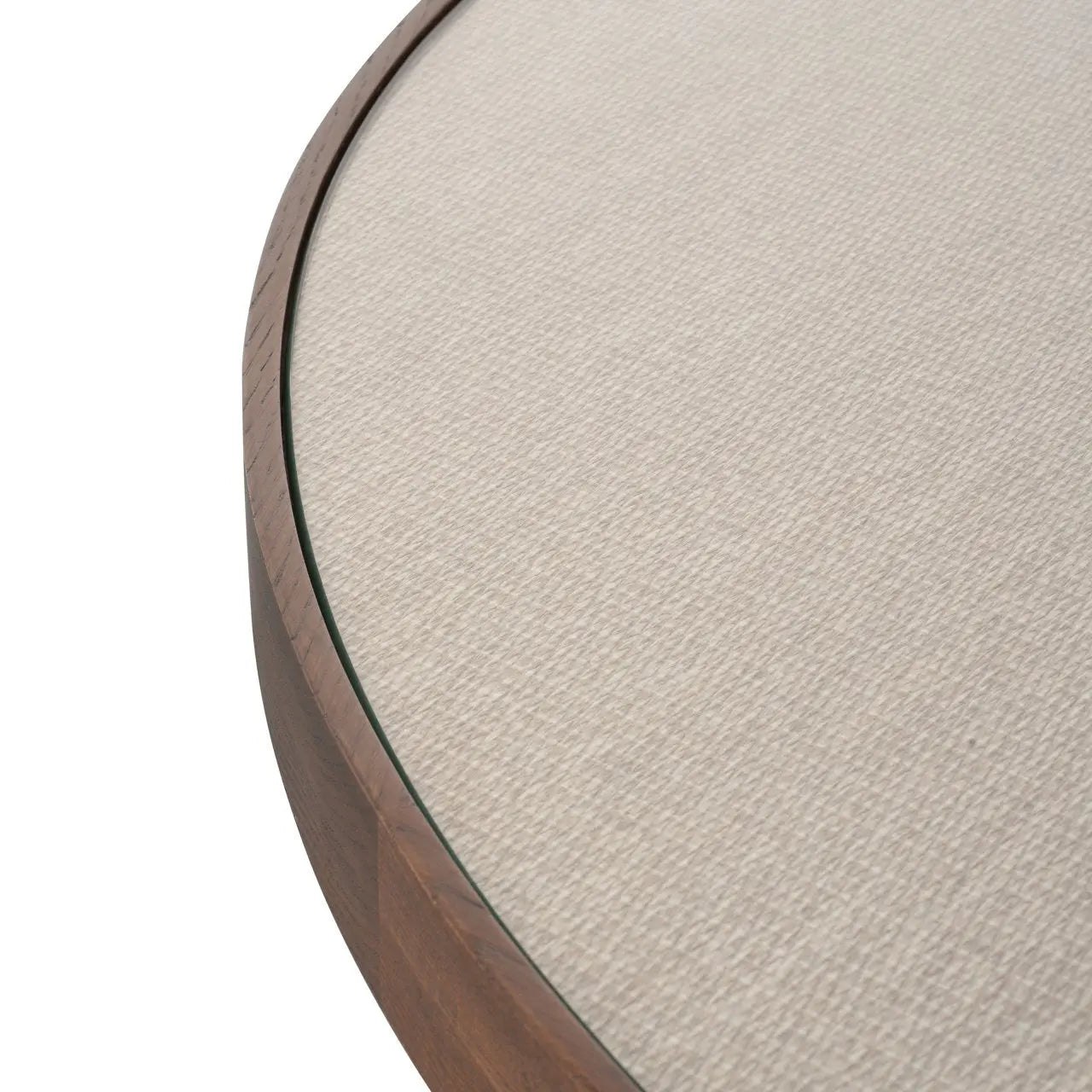 Dining table Willox brown 130Ø including glass
