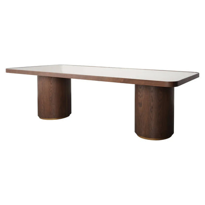 Dining table Willox brown 235 including glass