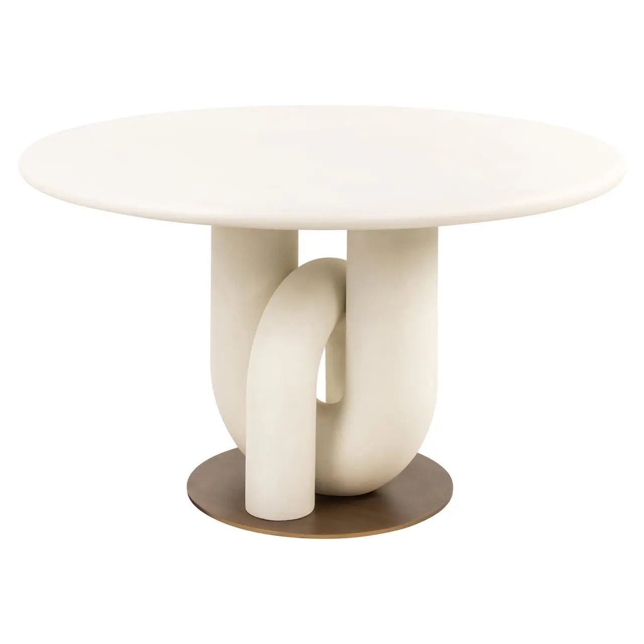 Dining table Winslow white 135Ø