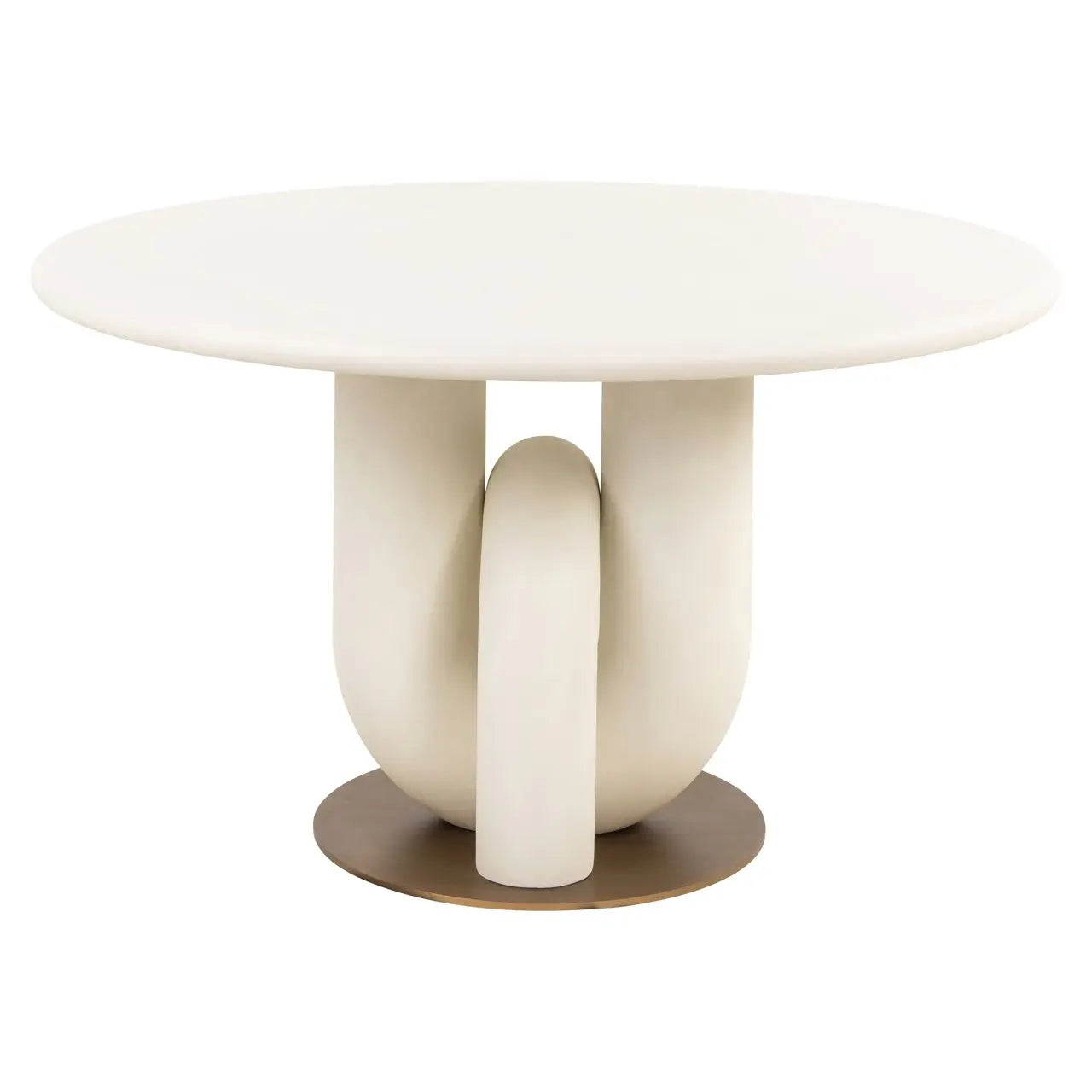 Dining table Winslow white 135Ø