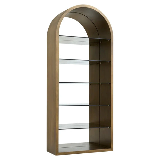 Display cabinet Bowic brushed gold