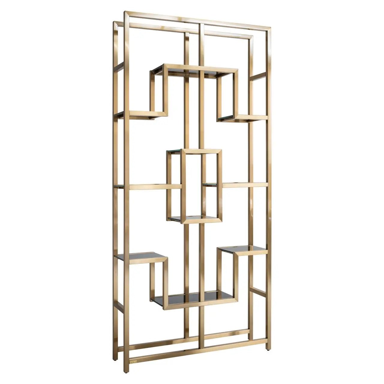 Display cabinet Magnus brushed gold