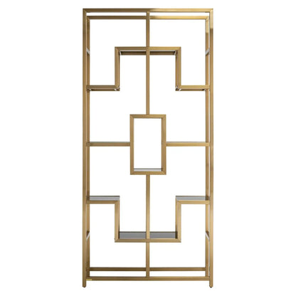 Display cabinet Magnus brushed gold
