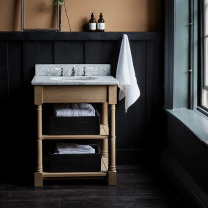 Edinburgh 700 Undermount Open Washstand Vintage Oak Hezioss Décoration