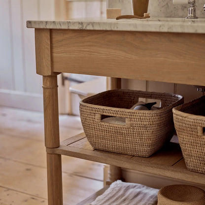 Edinburgh 700 Undermount Open Washstand Vintage Oak Hezioss Décoration