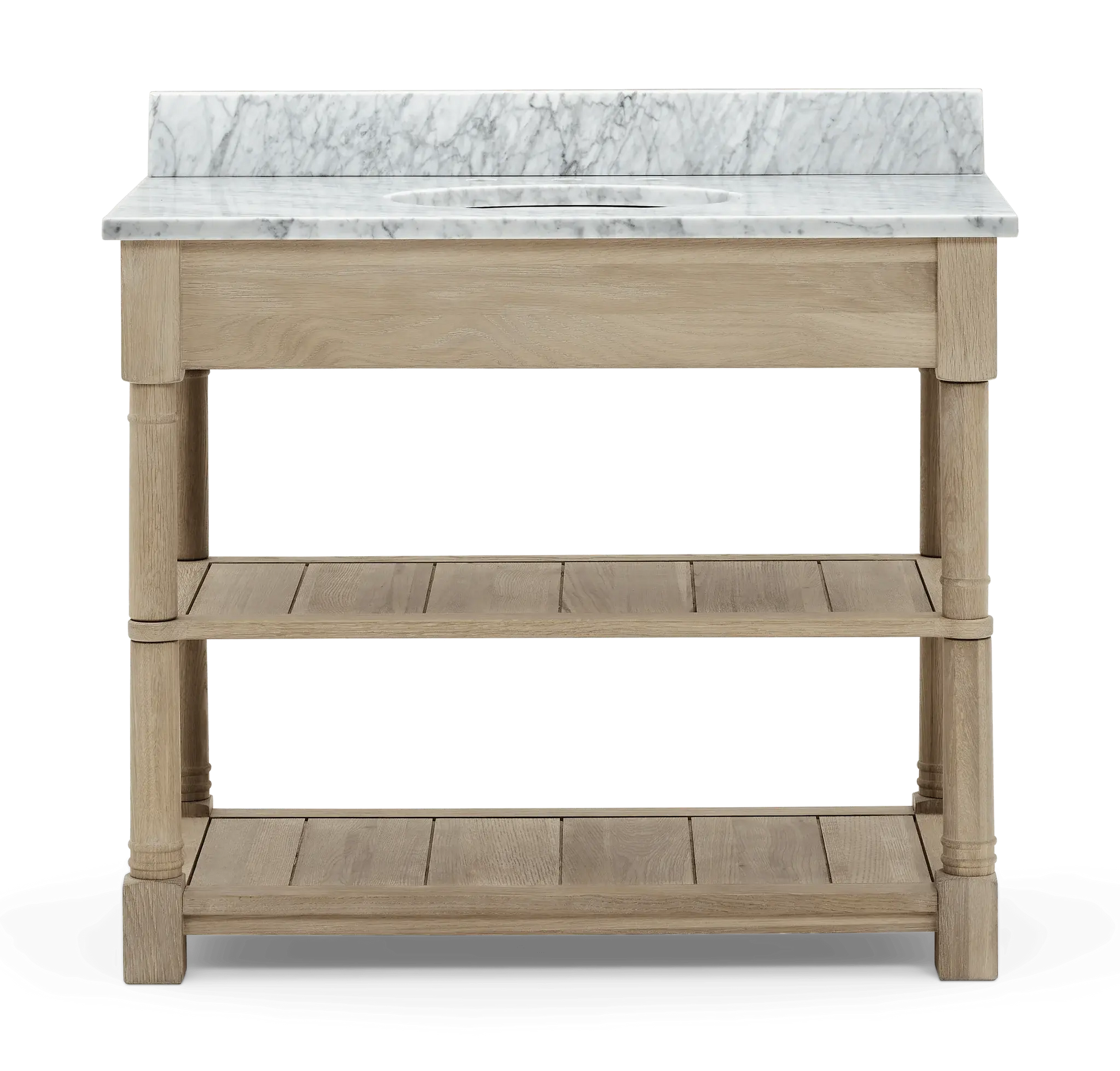 Edinburgh 700 Undermount Open Washstand Vintage Oak Hezioss Décoration
