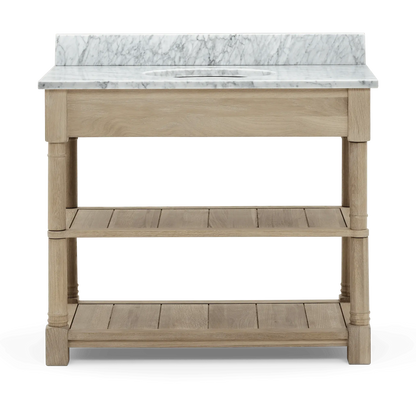 Edinburgh 700 Undermount Open Washstand Vintage Oak Hezioss Décoration