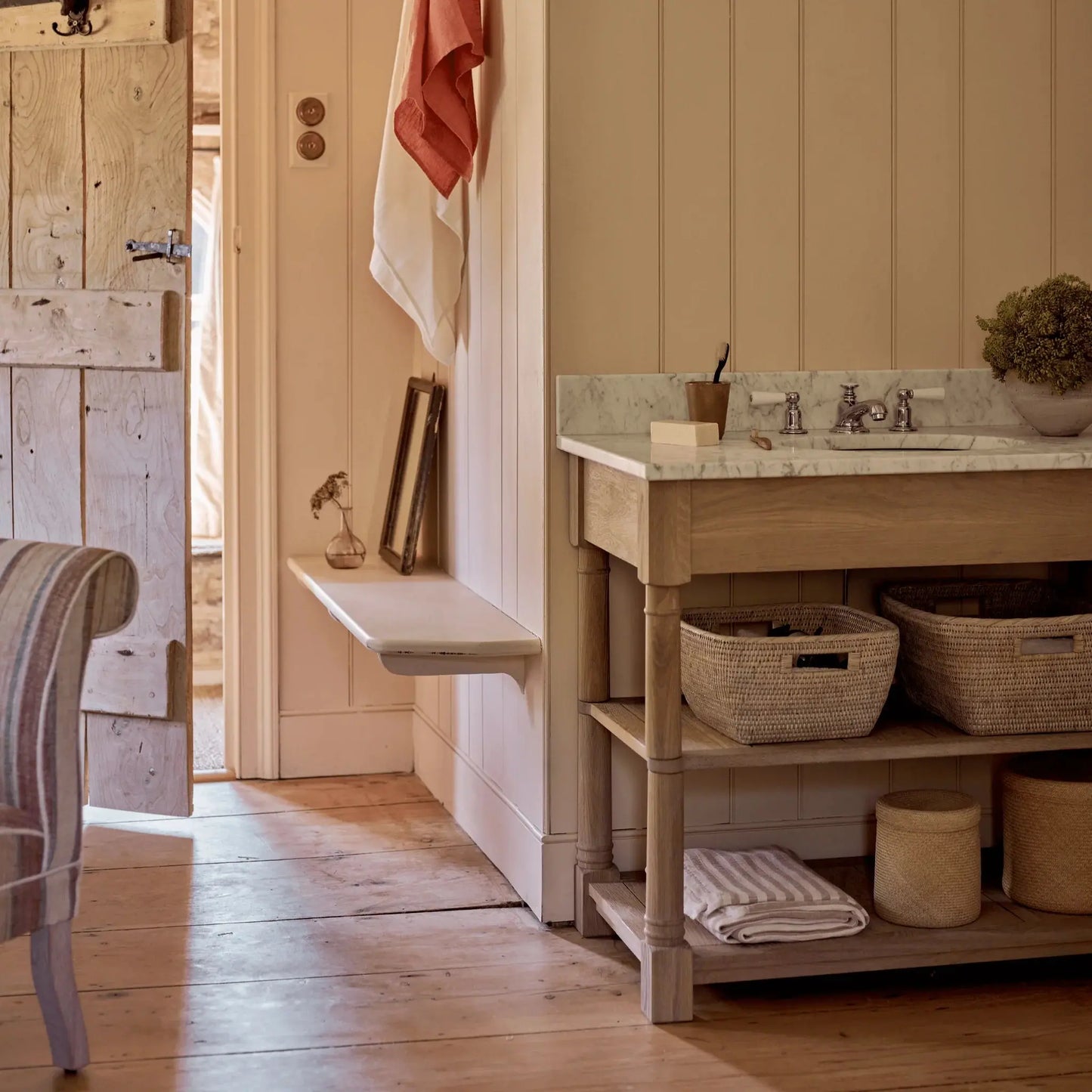 Edinburgh 700 Undermount Open Washstand Vintage Oak Hezioss Décoration