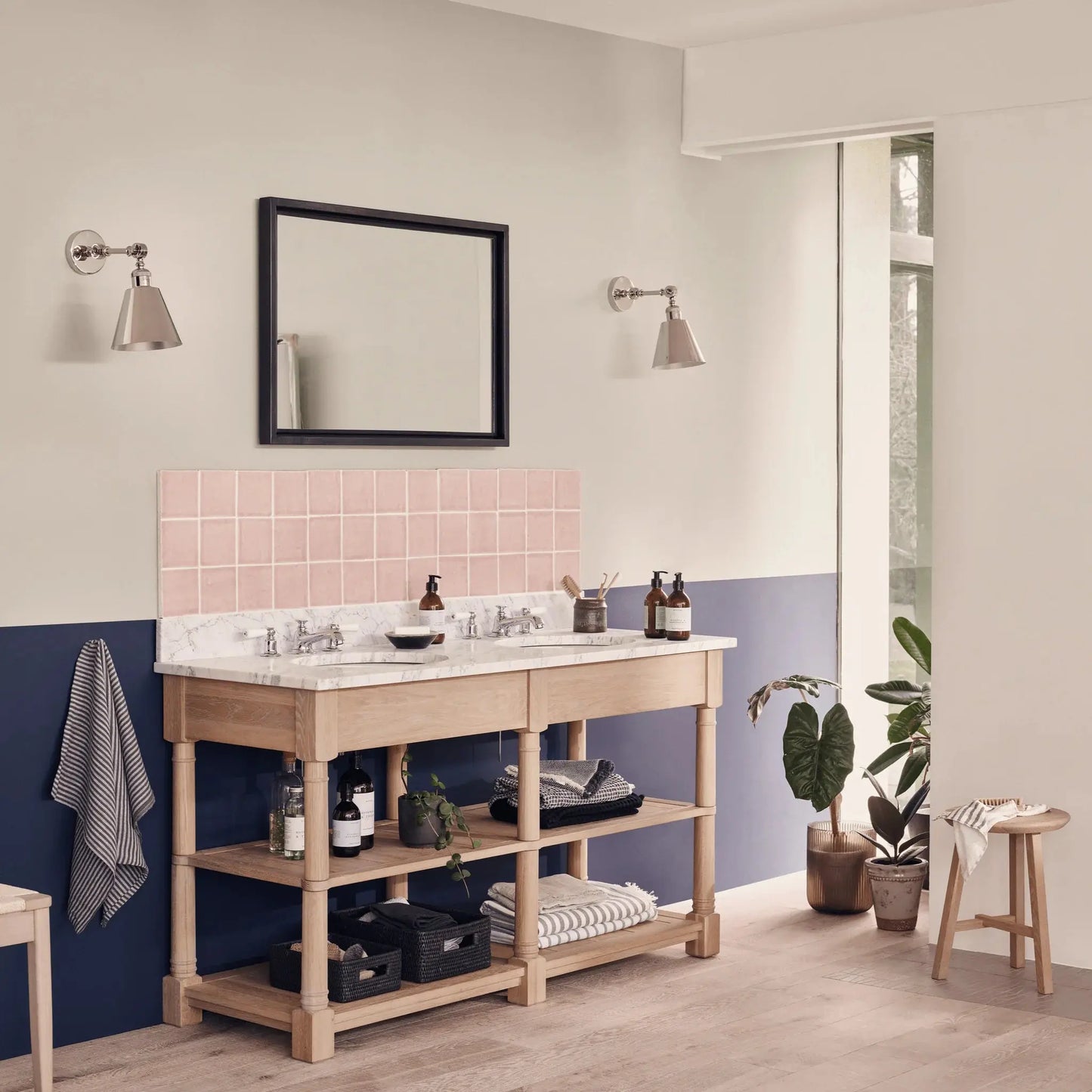 Edinburgh 700 Undermount Open Washstand Vintage Oak Hezioss Décoration
