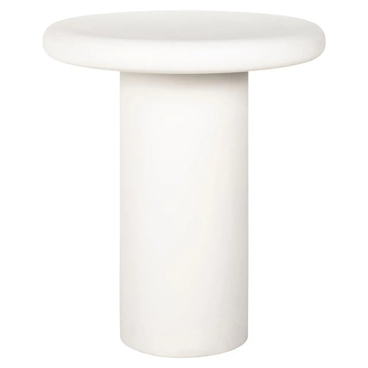 End table Bloomstone white