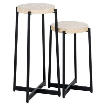 End table Dillinger beige (Set of 2)
