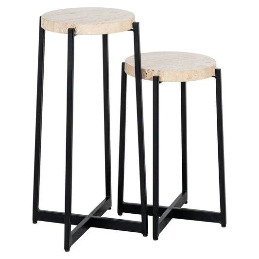 End table Dillinger beige (Set of 2)