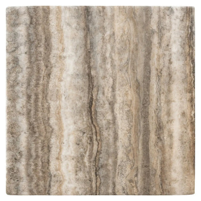 End table Dulce grey faux travertine