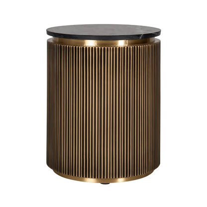 End table Ironville gold 50Ø
