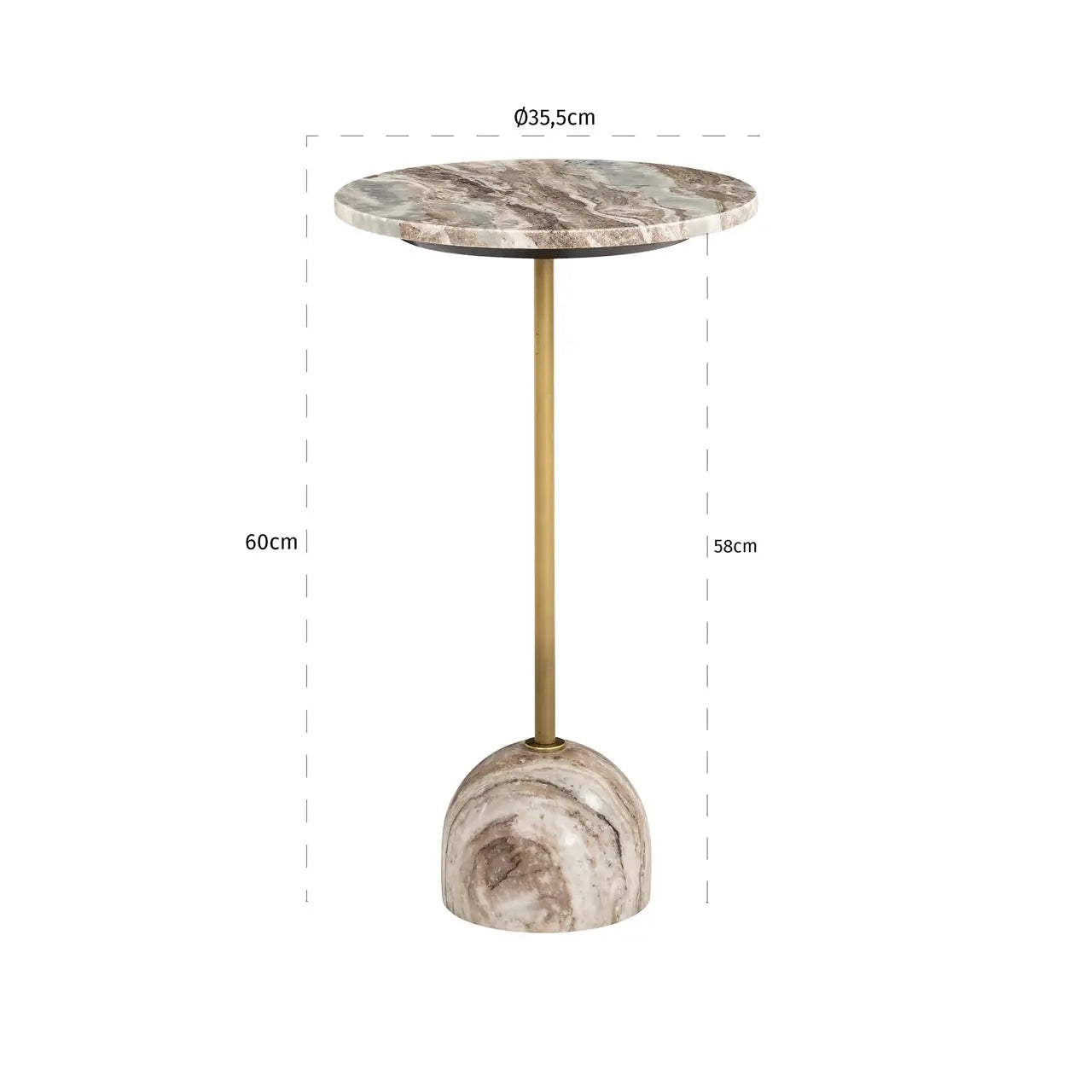 End table Kobe sand