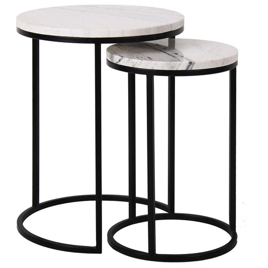 End table Lexington white (Set of 2)