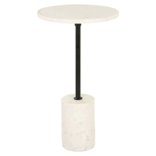 End table Misty black/white 30Ø