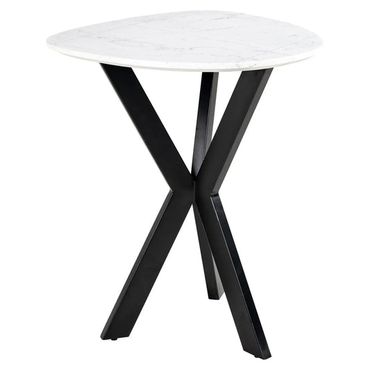 End table Trocadero black/white