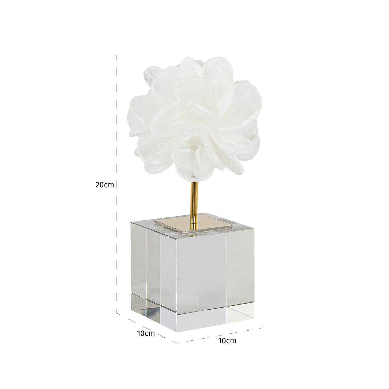 Decorative object Eline white small