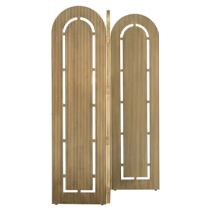Folding screen Macallen brushed gold