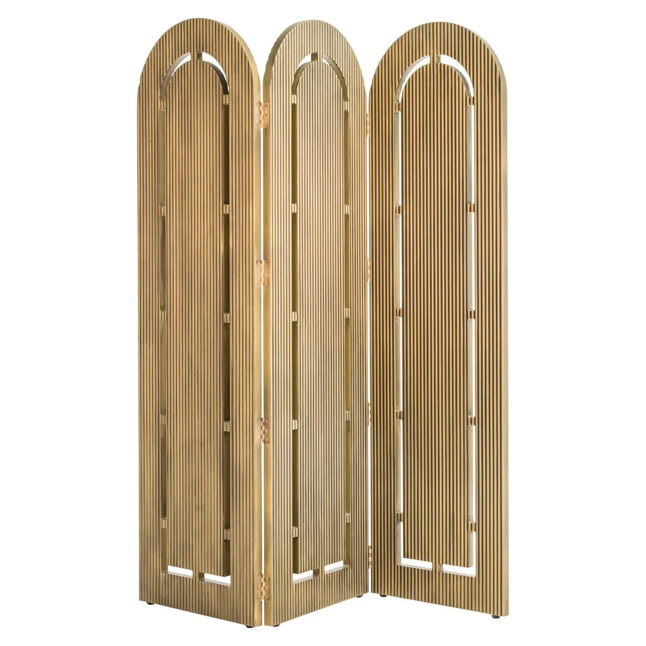 Folding screen Macallen brushed gold