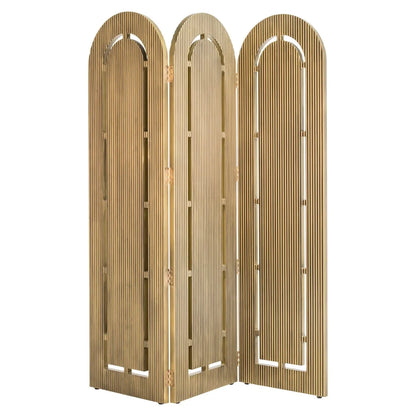 Folding screen Macallen brushed gold