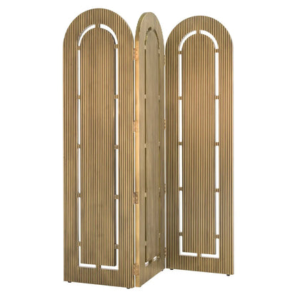 Folding screen Macallen brushed gold