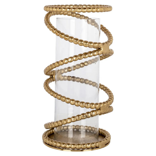 Hurricane light Jaden brushed gold large
