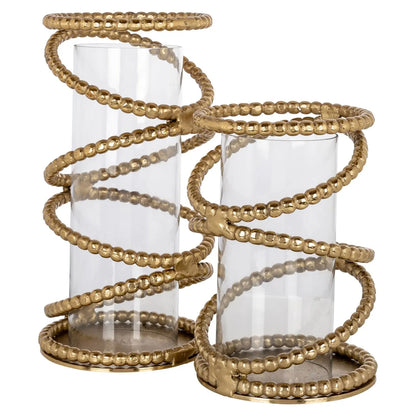 Hurricane light Jaden brushed gold large