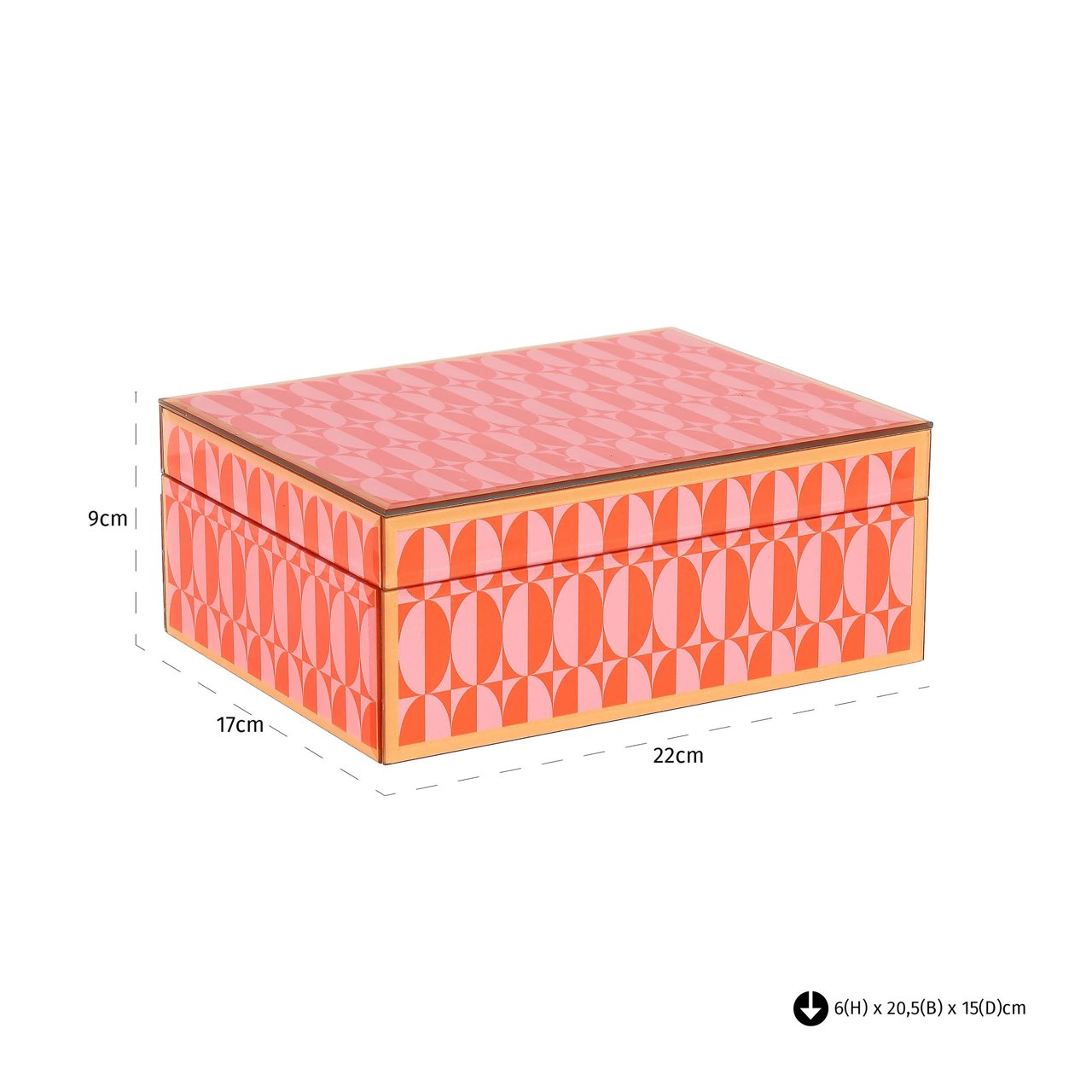 Storage box Abba pink large