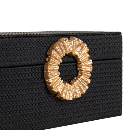 Storage box Amal black/gold small