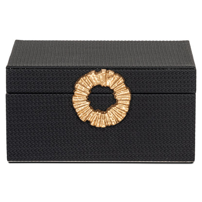 Storage box Amal black/gold large