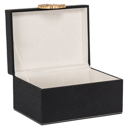 Storage box Amal black/gold large