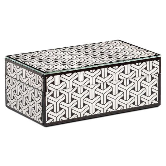 Storage box Feliz black/white small