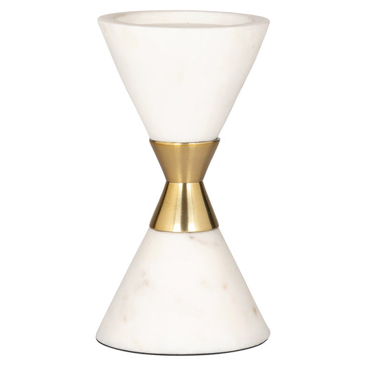 Candle holder Jurre white