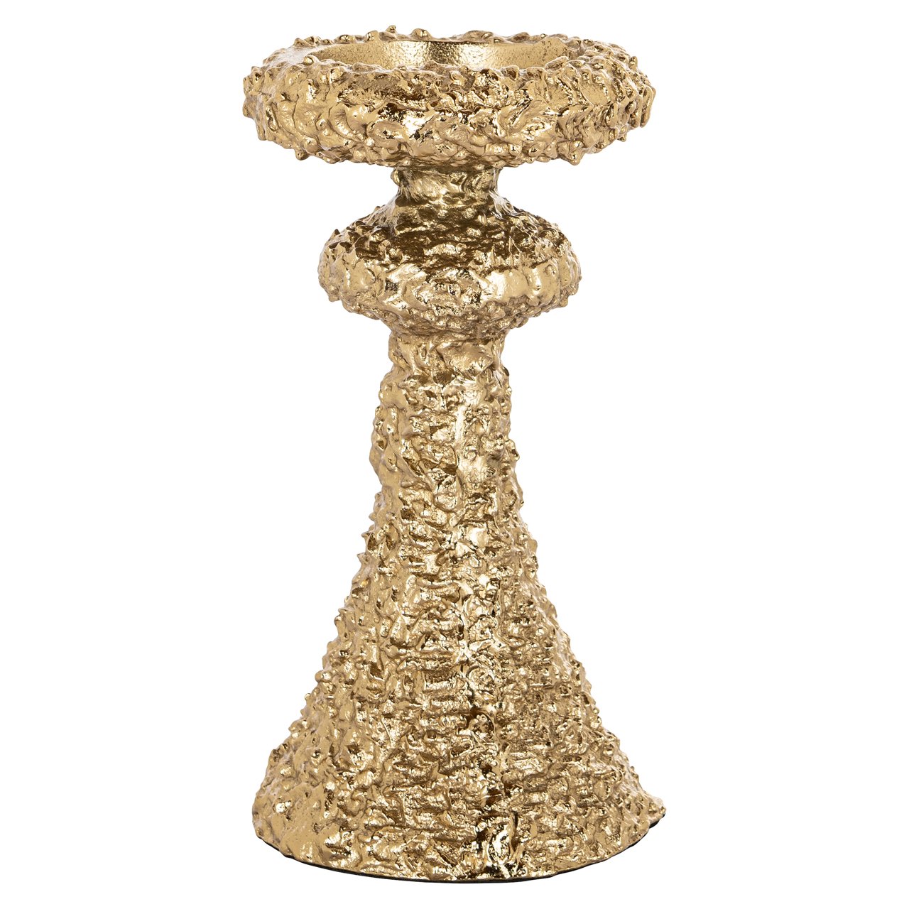 Candle holder July gold small