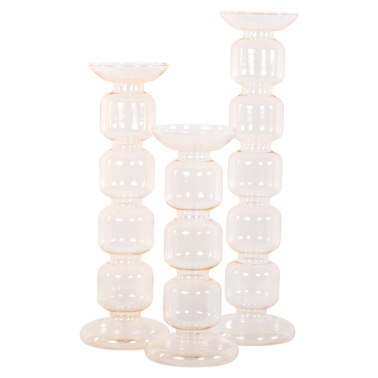 Candle holder Rabia amber small
